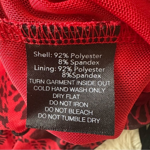 I.AM.GIA Crop Top Medusa Top Mesh Long Sleeve Snakeprint Red Black Sz XS - Picture 9 of 12